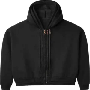 GV Gallery Triple Layered Zip Hoodie Black